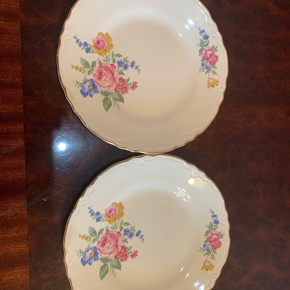 2 Vintage Scio Hazel Dinner Plates - Good Condition